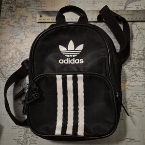 adidas Black and White Backpack
